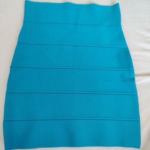 Bcbgmaxazria turquoise power skirt